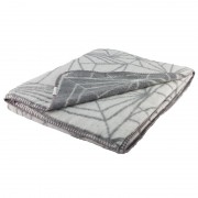 Frozen graphical pattern for mordern home super soft brushed cotton grey and light grey