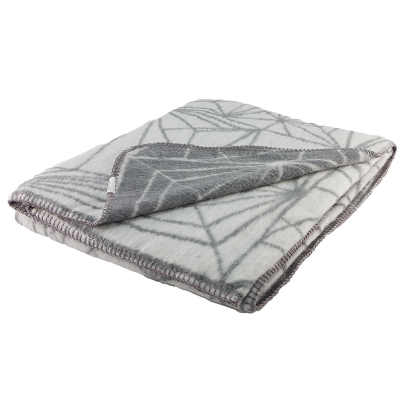 Frozen graphical pattern for mordern home super soft brushed cotton grey and light grey
