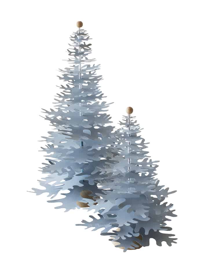 Nordic Fir Tree 3D Kit on Foot- Blue Medium - Fabulous Goose ...