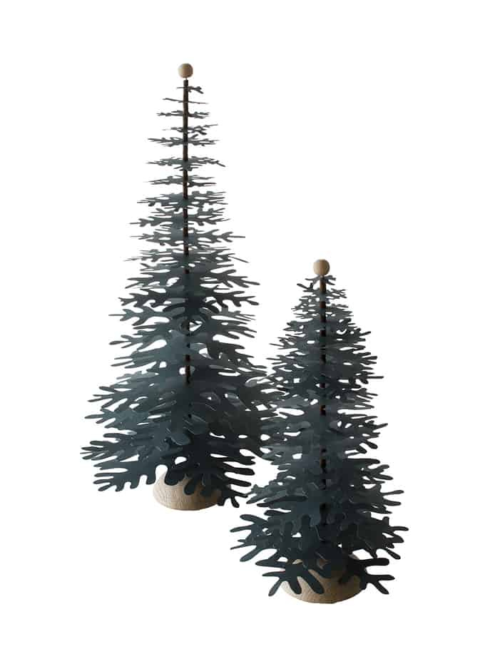 Christmas tree paper decoration elegant and modern - place it in the window, office or as a centerpiece on the table