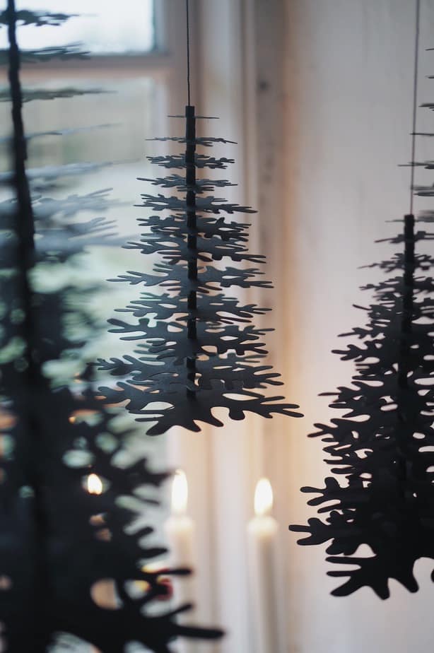 Make your own Nordic Christmas tree decorations out of paper